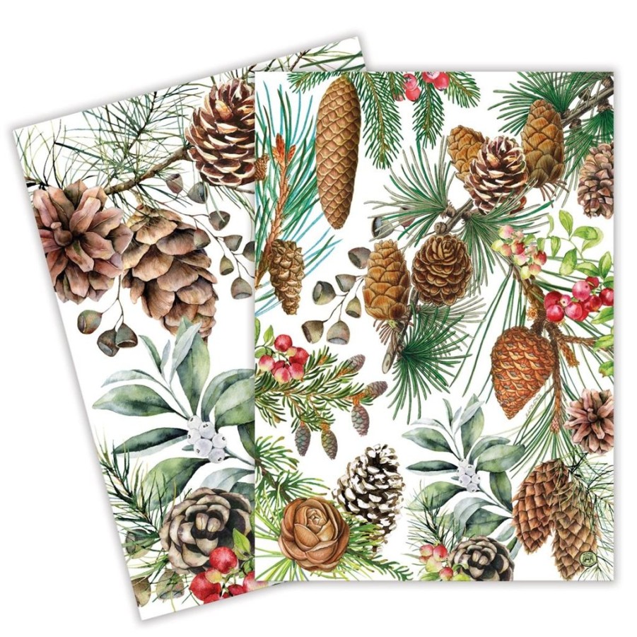 Tea Time Michel Design Works Holiday Tea Towels | Michel Design Works White Spruce Kitchen Towels Set Of 2