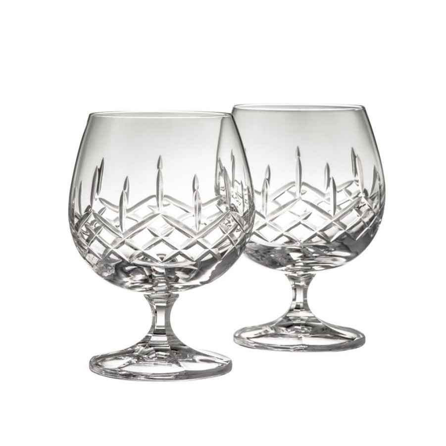 Tabletop Galway Crystal | Galway Crystal Longford Brandy Glass Pair