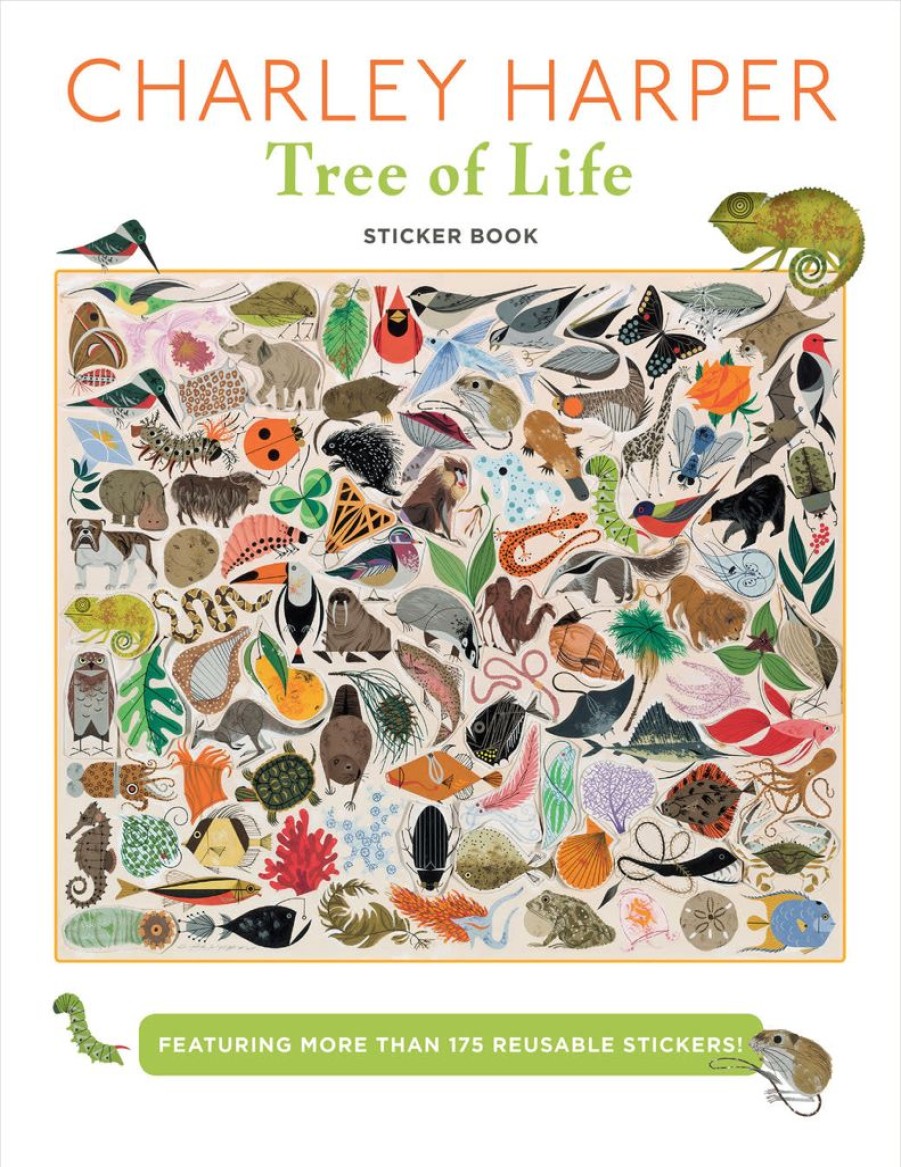 Children British Isles Activity Books | Charley Harper: Tree Of Life Sticker Book