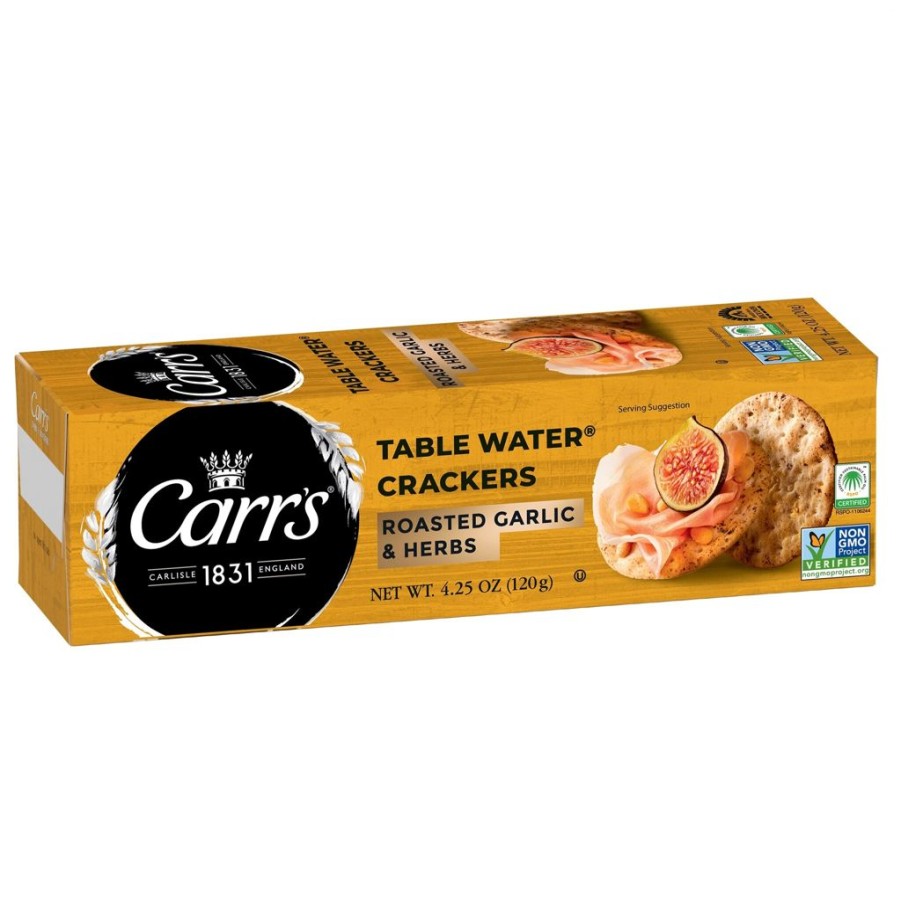 Food British Isles | Carr'S Roasted Garlic & Herbs Table Water Crackers