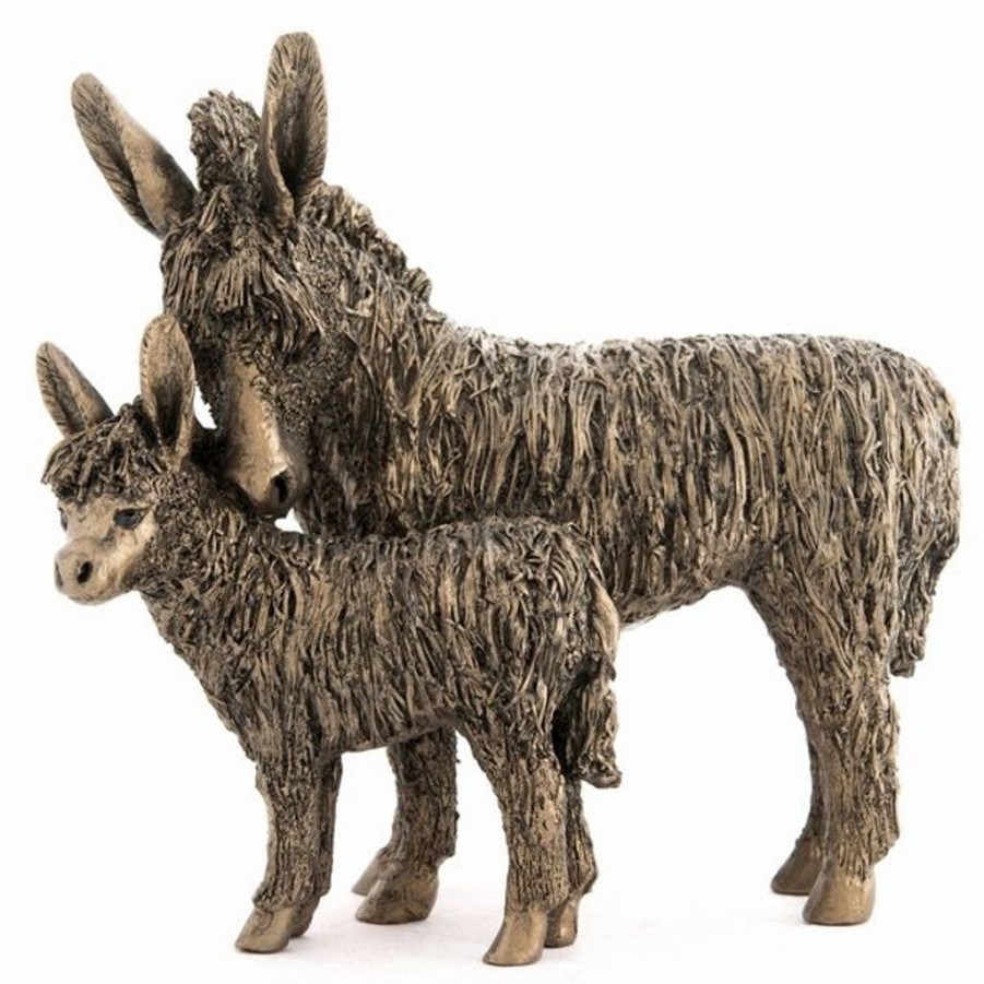 Decor Frith Sculpture Home Accents | Frith Donkey & Foal Standing Vb032