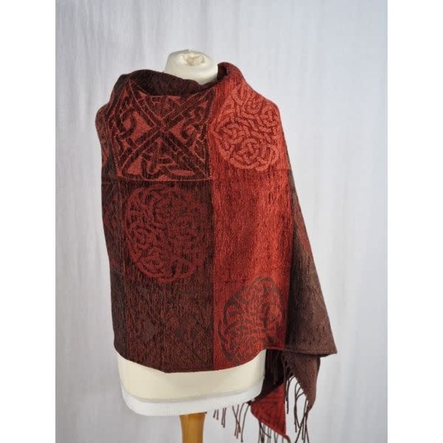 Wear British Isles | Calzeat Of Scotland Celtic Knot Russet Wrap