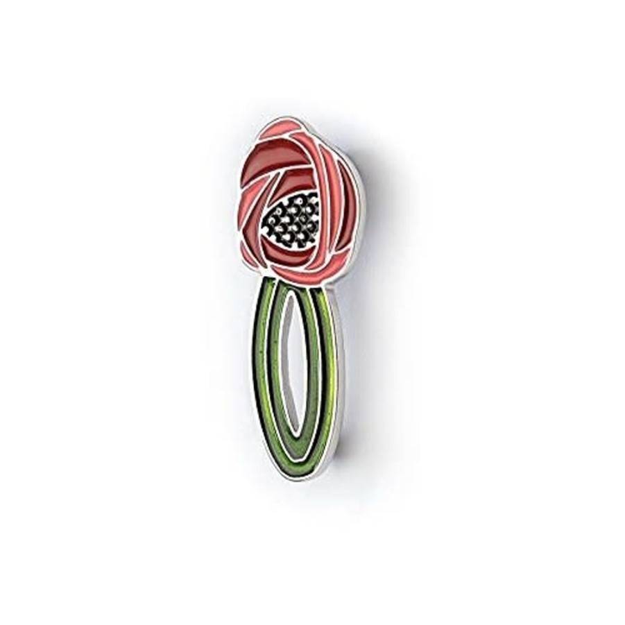 Wear British Isles Pins & Brooches | Rose On Stem Enamel Brooch