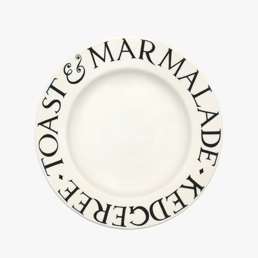 Tabletop Emma Bridgewater Emma Bridgewater | Emma Bridgewater Black Toast Kedgeree, Toast & Marmalade8.5'' Plate