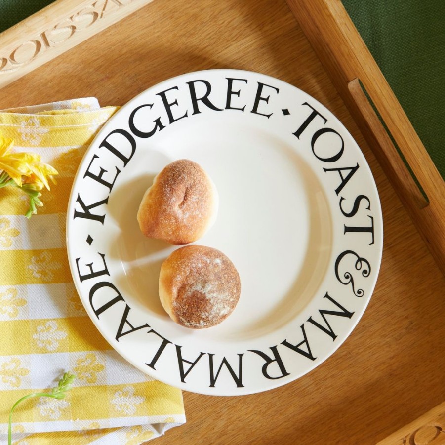 Tabletop Emma Bridgewater Emma Bridgewater | Emma Bridgewater Black Toast Kedgeree, Toast & Marmalade8.5'' Plate