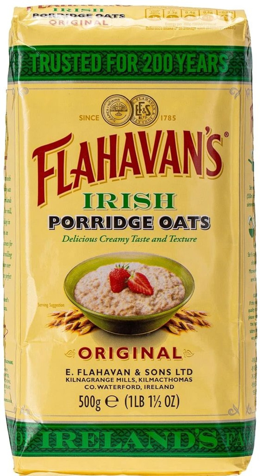 Food British Isles | Flahavan'S Irish Porridge Oats 500G