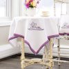 Tabletop April Cornell | April Cornell Tea Time Embroidered Square Tablecloth