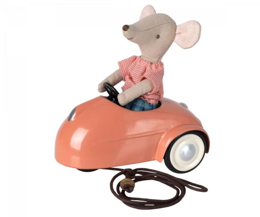 Children Maileg | Maileg Mouse Car Coral