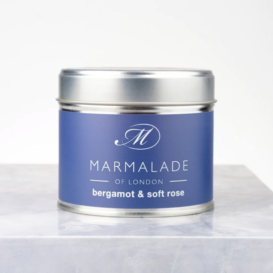 Decor Marmalade of London | Marmalade Of London Bergamot & Soft Rose Tin Candle