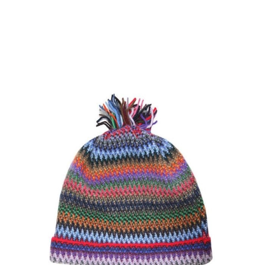 Wear Lochcarron of Scotland | Lochcarron Of Scotand Faith Knitted Hat Tropic