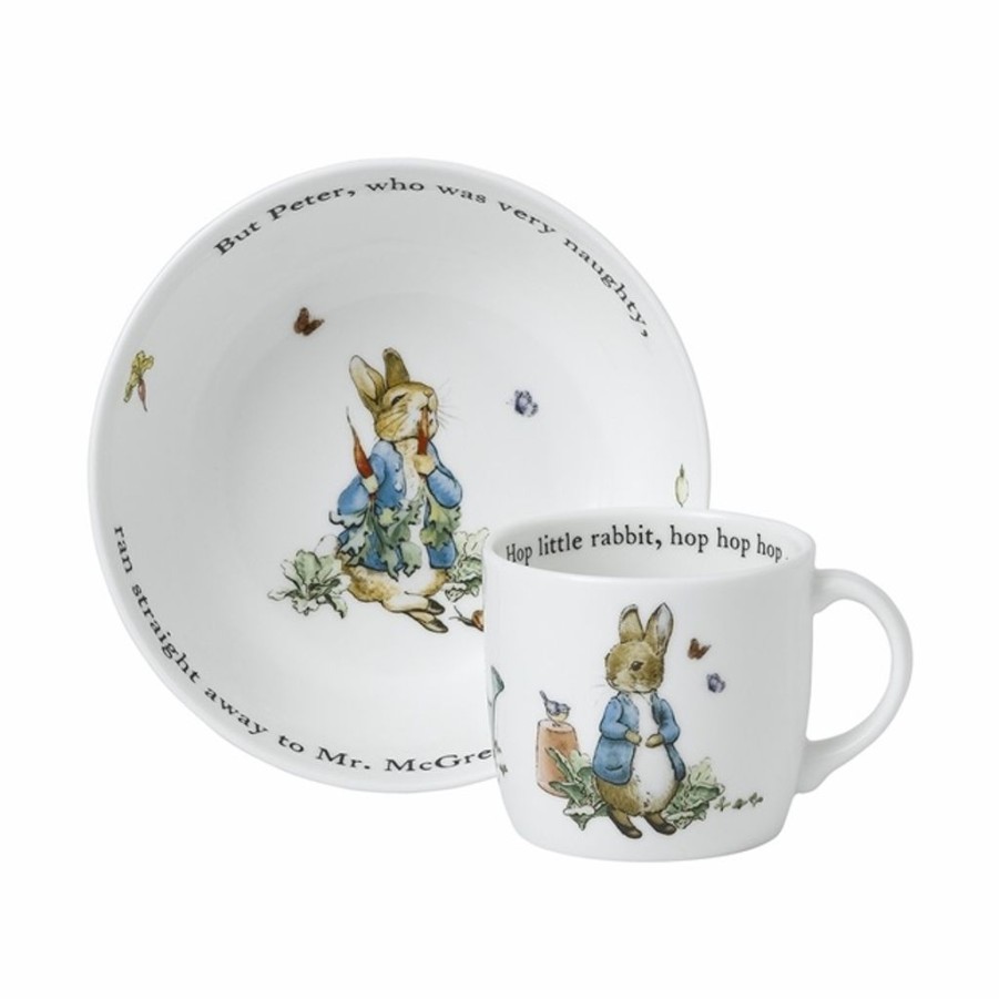 Children Wedgwood | Wedgewood Peter Rabbit 2 Piece Set