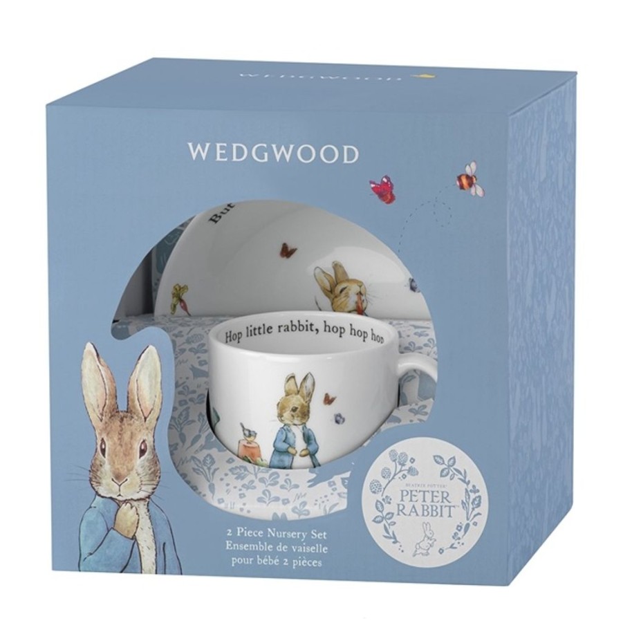 Children Wedgwood | Wedgewood Peter Rabbit 2 Piece Set