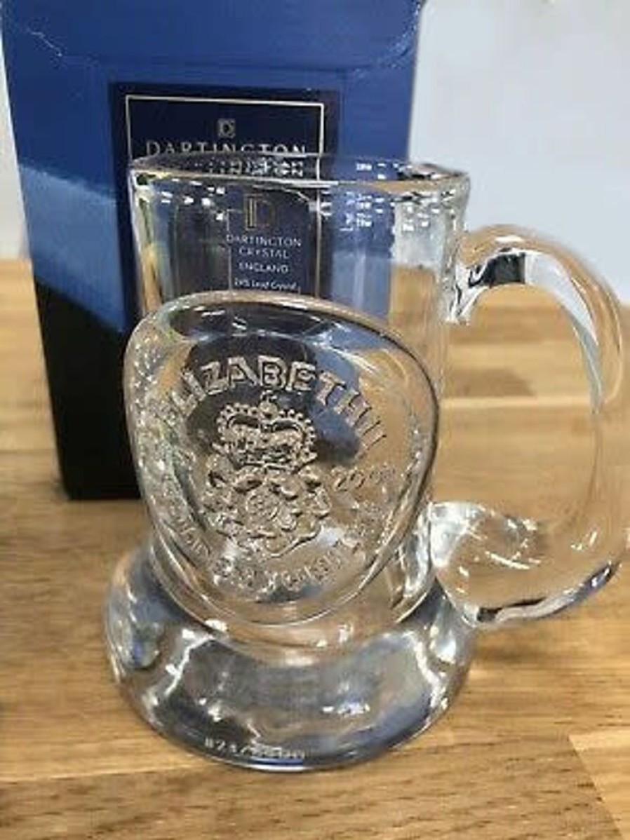 Tabletop British Isles Dartington Crystal | Dartington Crystal Queen'S Golden Jubilee Tankard