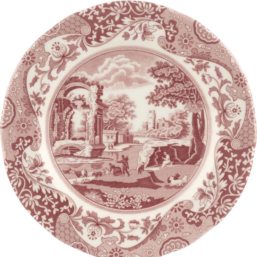 Tea Time Spode Tea Plates | Spode Cranberry Italian Side Plate