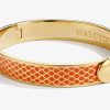 Wear Halcyon Days Bracelets & Bangles | Halcyon Days Salamander Orange & Gold Hinged Bangle