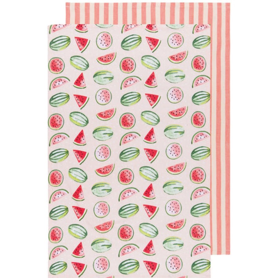 Tea Time Now Designs Tea Towels | Now Designs Danica Dish Towel - Watermelon (Set Of 2)