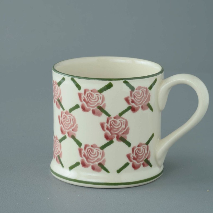 Tabletop Brixton Pottery Brixton Pottery | Brixton Pottery Rose Trellis Large Mug