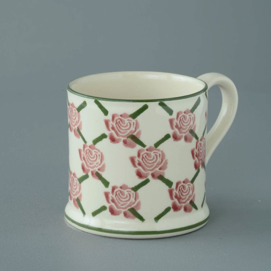 Tabletop Brixton Pottery Brixton Pottery | Brixton Pottery Rose Trellis Large Mug