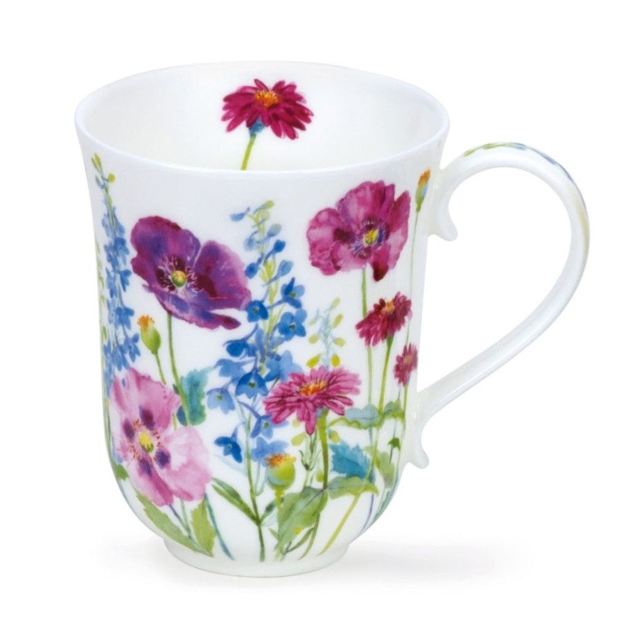 Tabletop Dunoon Shape: Braemar | Dunoon Braemar Cottage Flowers Purple Mug