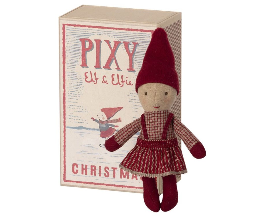 Children Maileg | Maileg Pixy Elfie In Matchbox