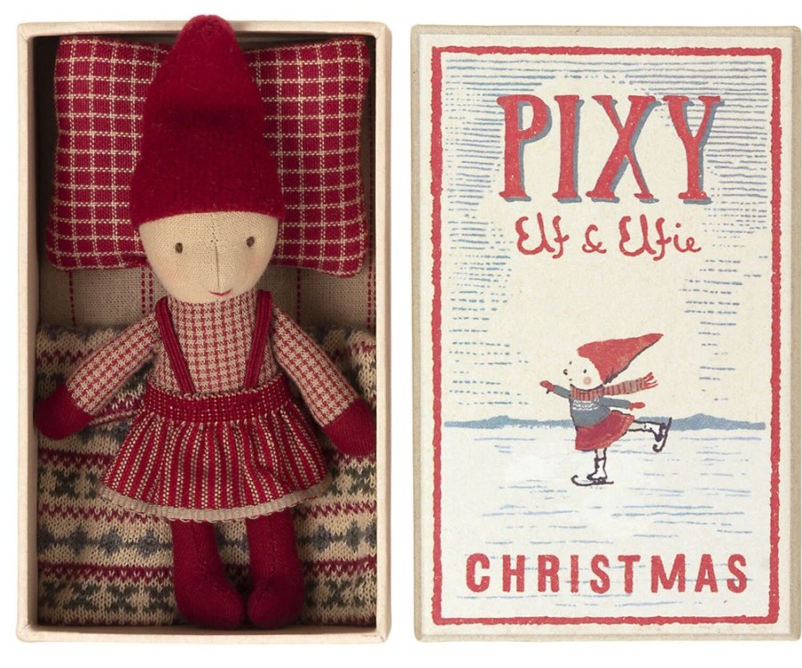 Children Maileg | Maileg Pixy Elfie In Matchbox