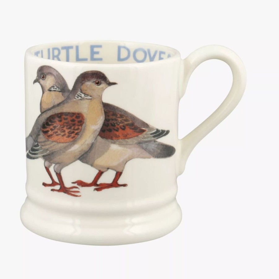 Tabletop Emma Bridgewater Emma Bridgewater | Emma Bridgewater Birds Two Turtle Doves 1/2 Pint Mug