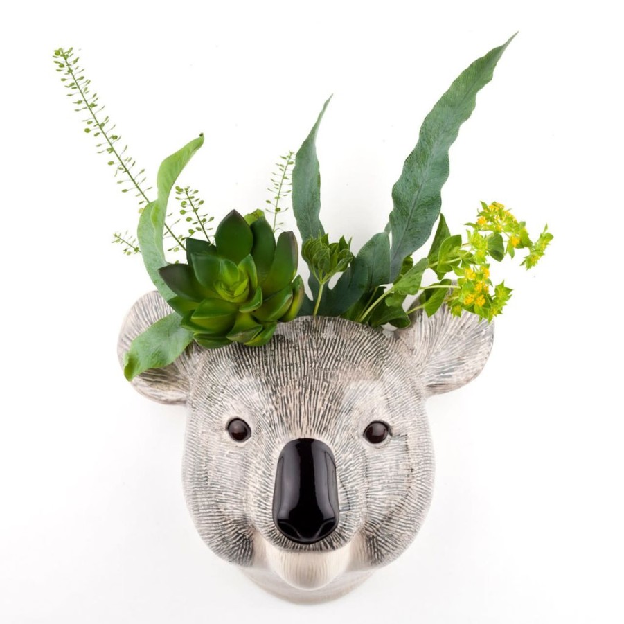 Decor British Isles Wall Decor | Quail Ceramics Koala Wall Vase Small