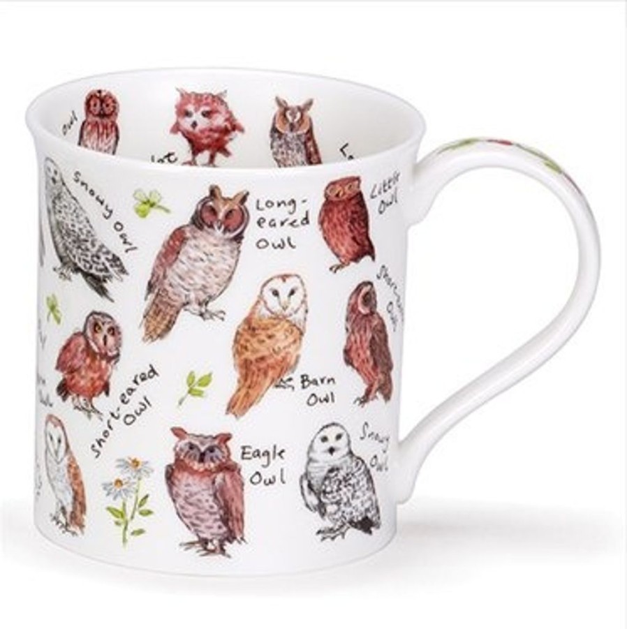 Tabletop Dunoon Shape: Bute | Dunoon Bute Birdlife Garden Owls Mug