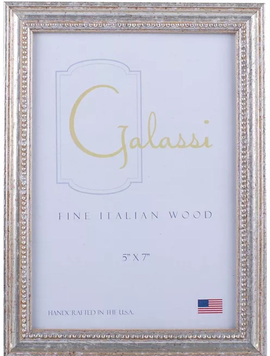 Decor British Isles Picture Frames | Galassi 5X7 Silver Audrey Picture Frame