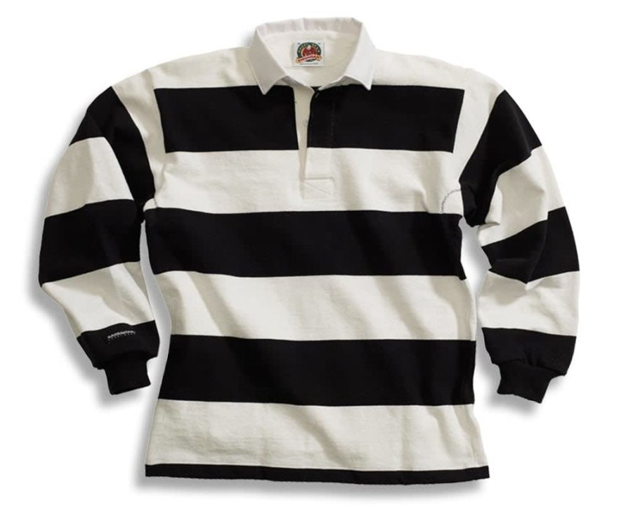 Wear British Isles | Classic 4 Inch Rugby Shirt White/Black