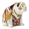 Decor Royal Crown Derby Home Accents | Royal Crown Derby Union Jack Bulldog Paperweight