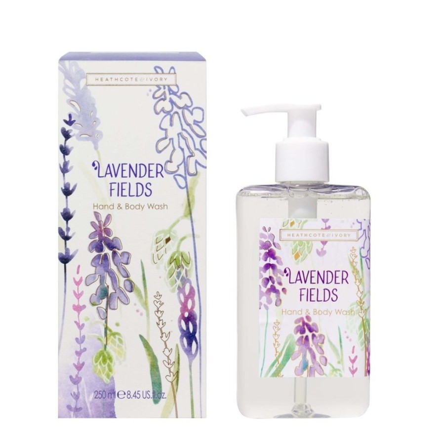 Bath & Body British Isles Liquid Soap | Heathcote & Ivory Lavender Fields Hand & Body Wash 250Ml