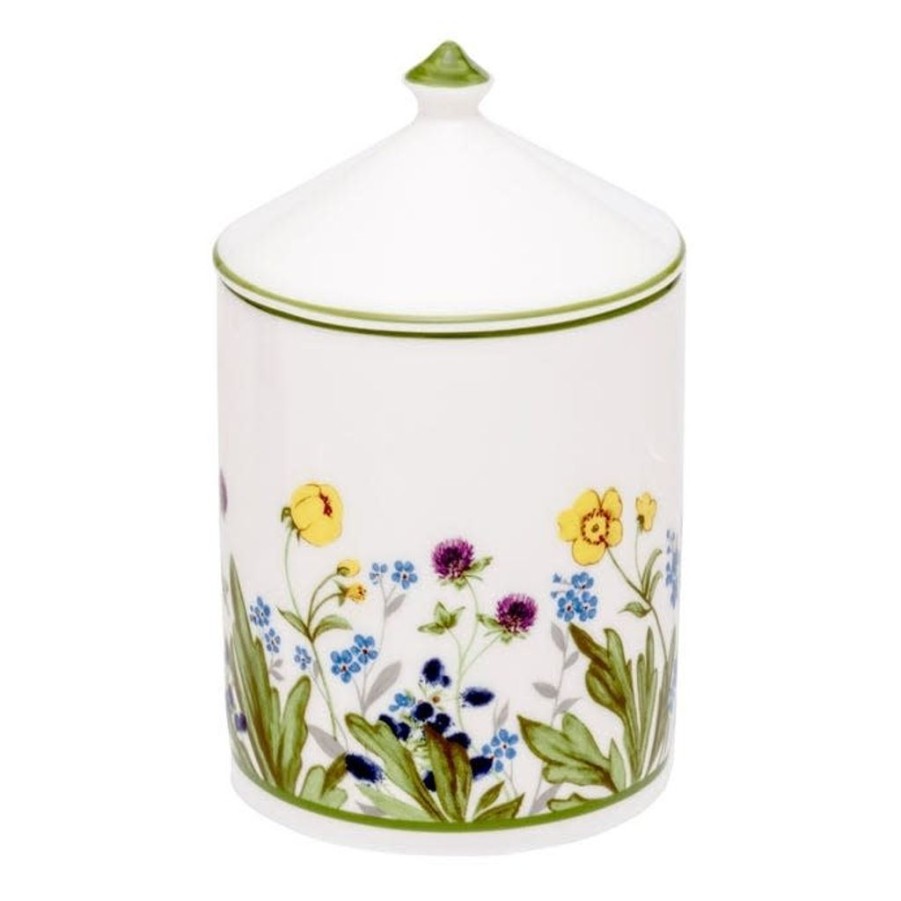 Decor Halcyon Days | Halcyon Days Highgrove Wildflower Fresh Cut Grass Scented Candle