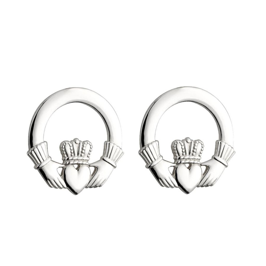 Wear Solvar Earrings | Solvar Silver Claddagh Stud Earrings