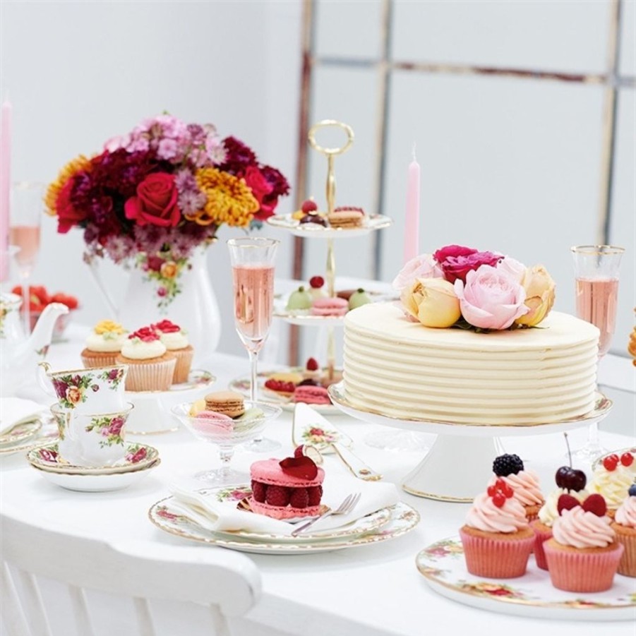 Tea Time Royal Albert Serving Plates | Royal Albert Old Country Roses 3 Tier Cake Stand