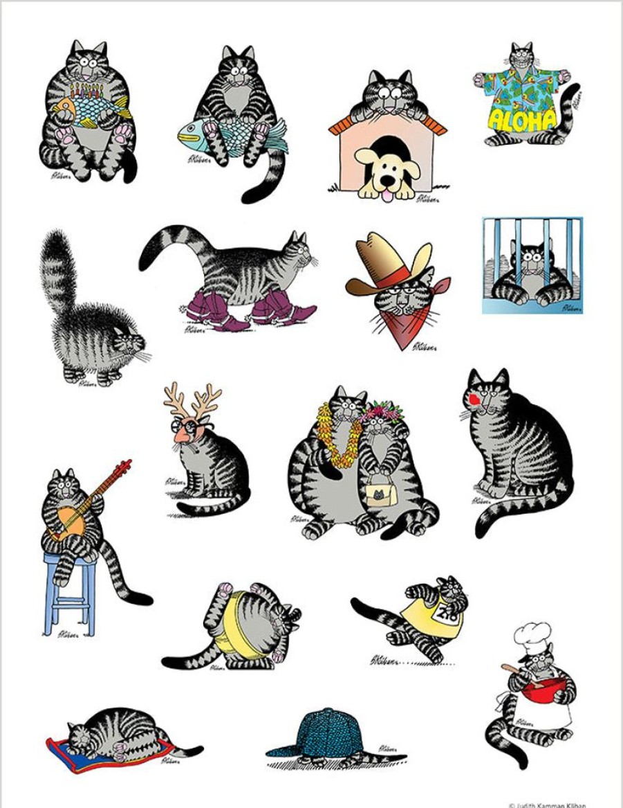 Children British Isles | B. Kliban: Cat Stickers Sticker Book