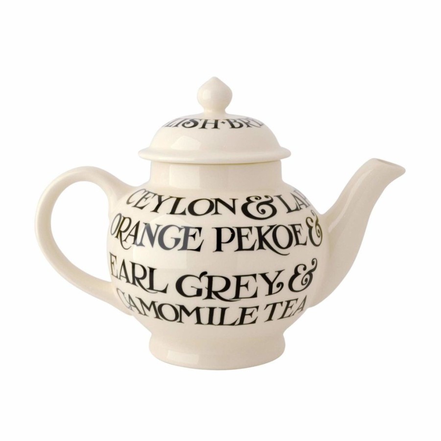 Tea Time Emma Bridgewater Teapots | Emma Bridgewater Black Toast 4 Cup / Mug Teapot