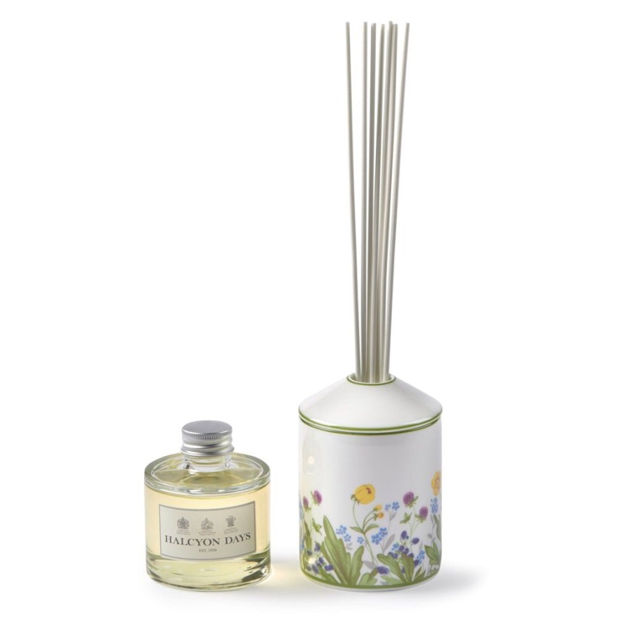 Decor Halcyon Days | Halcyon Days Highgrove Wildflower Fresh Cut Grass Scented Diffuser