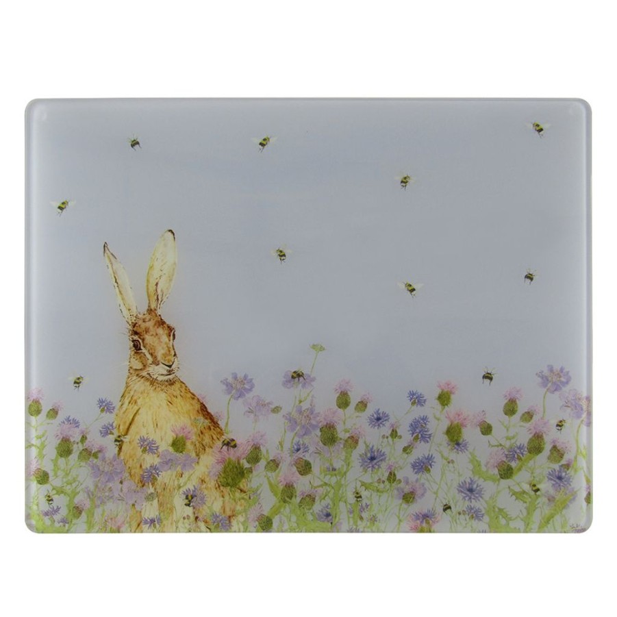 Decor Mosney Mill Kitchen Tools | Mosney Mill Hare And Wildflower Glass Worktop Saver