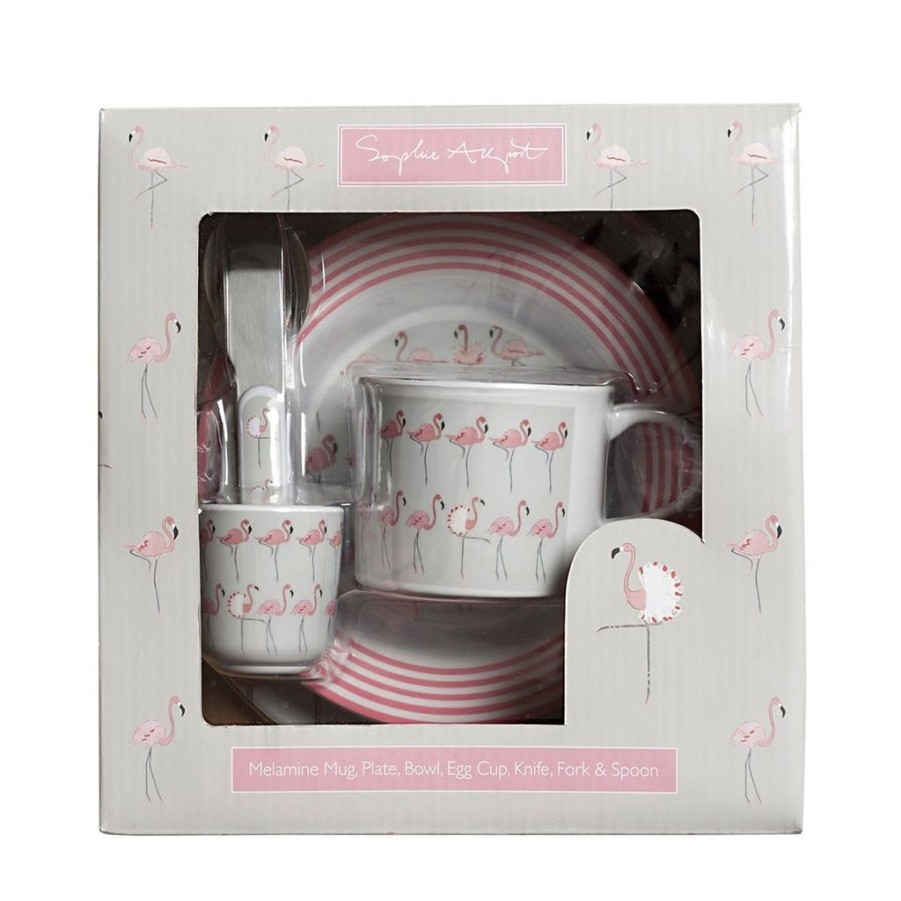 Children British Isles | Sophie Allport Children'S Melamine Set Flamingos