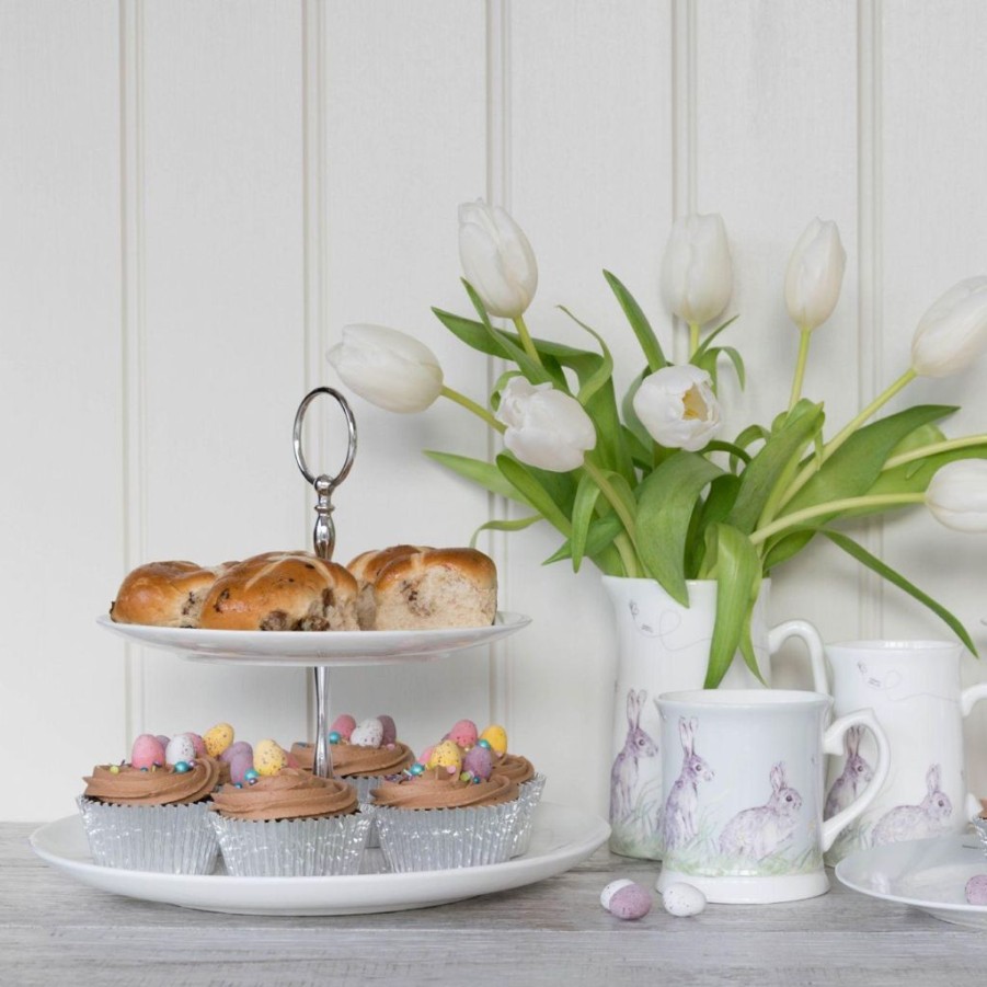 Tea Time Mosney Mill Serving Plates | Mosney Mill Edgar Green & Friends Two Tier Cake Stand