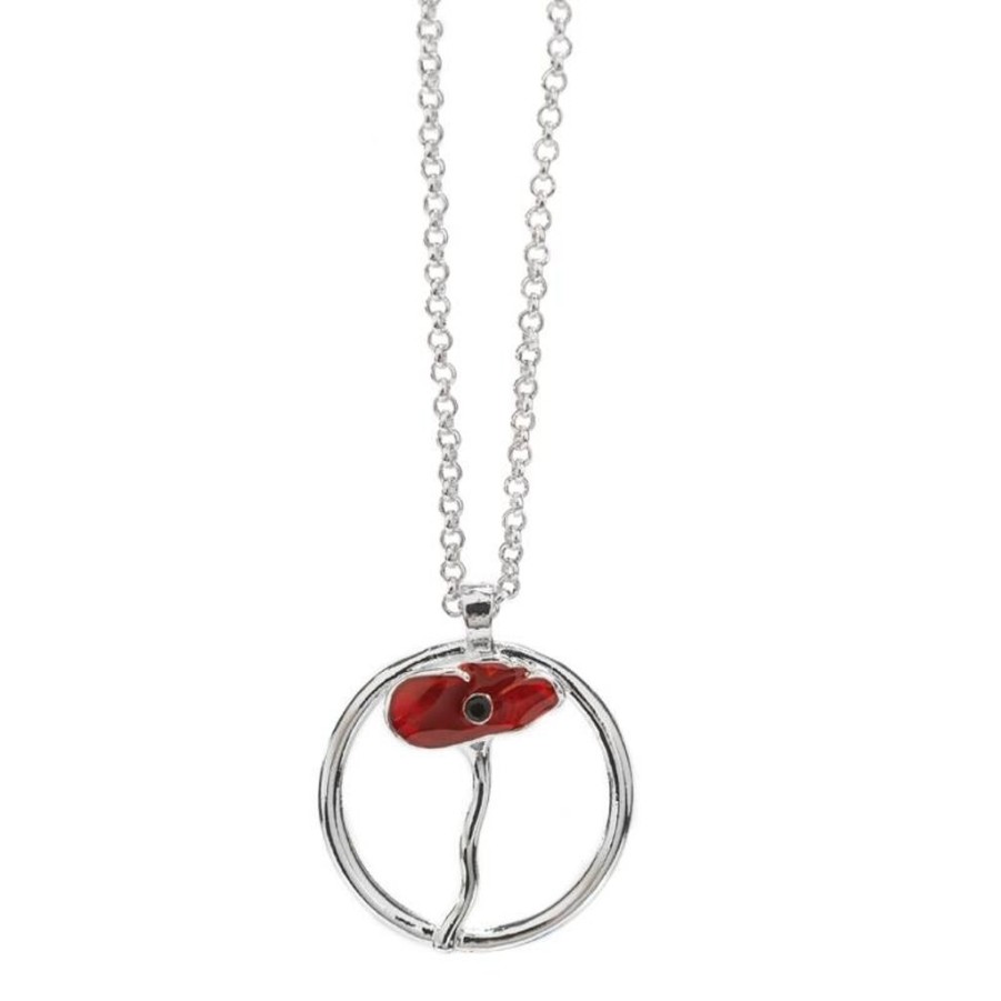 Wear British Isles Necklaces & Pendants | Imperial War Museum Poppy Necklace