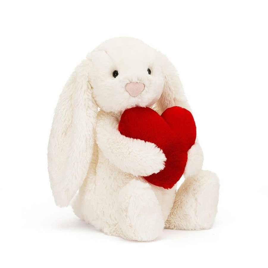 Children Jellycat | Jellycat Bashful Red Love Heart Bunny (Medium)