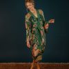 Wear Powder UK | Powder Uk Folk Art Floral Kimono Gown Fern