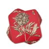 Tabletop Pimpernel | Pimpernel Etchings & Roses Red Coasters