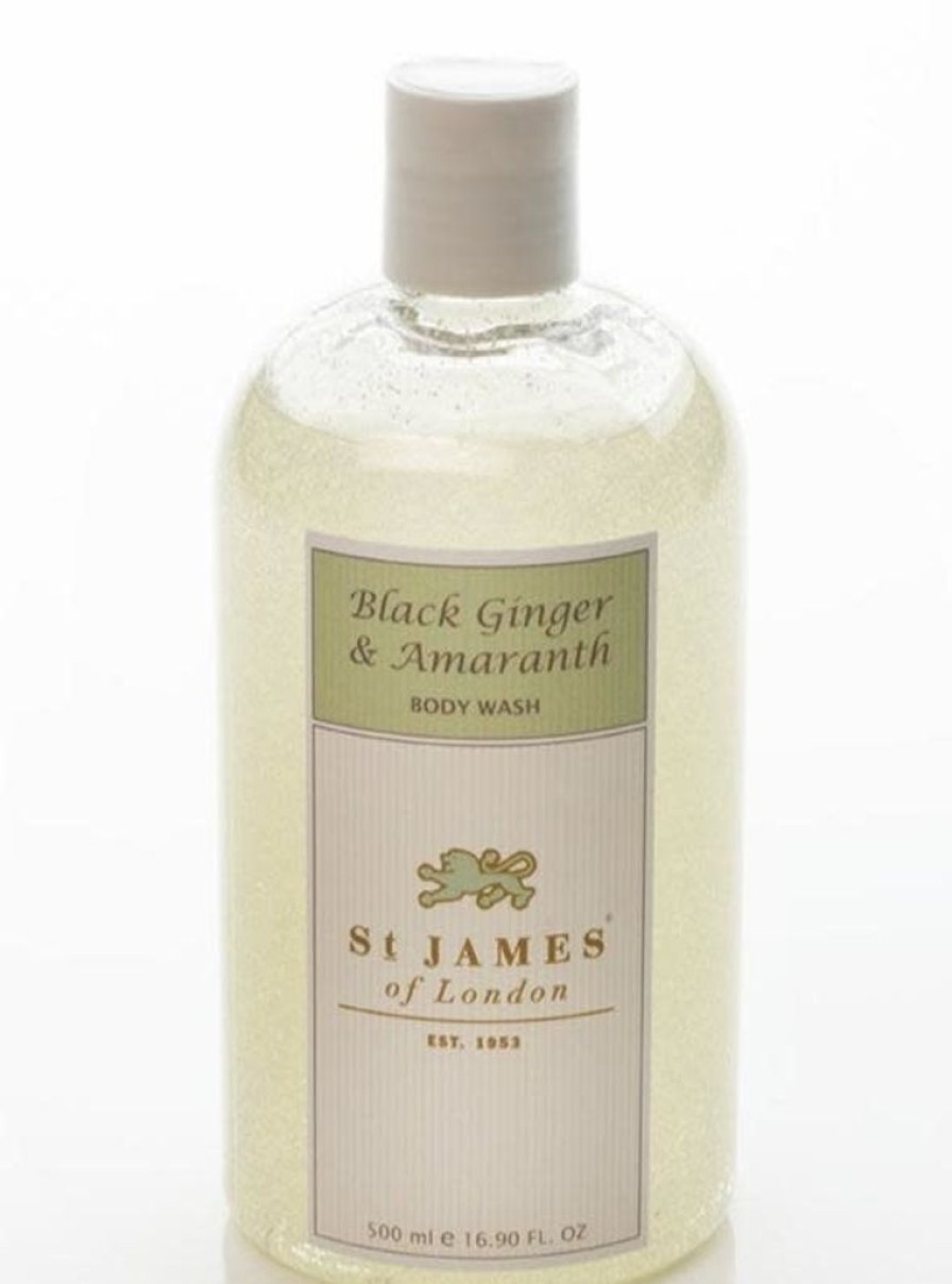 Bath & Body St. James of London Liquid Soap | St. James Of London Black Ginger & Amaranth Body Wash