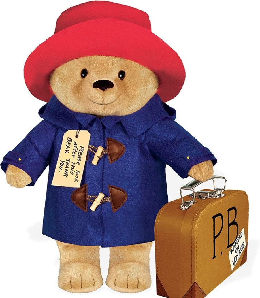 Children British Isles Paddington Bear | Classic Paddington Bear Soft Toy With Suitcase 16"