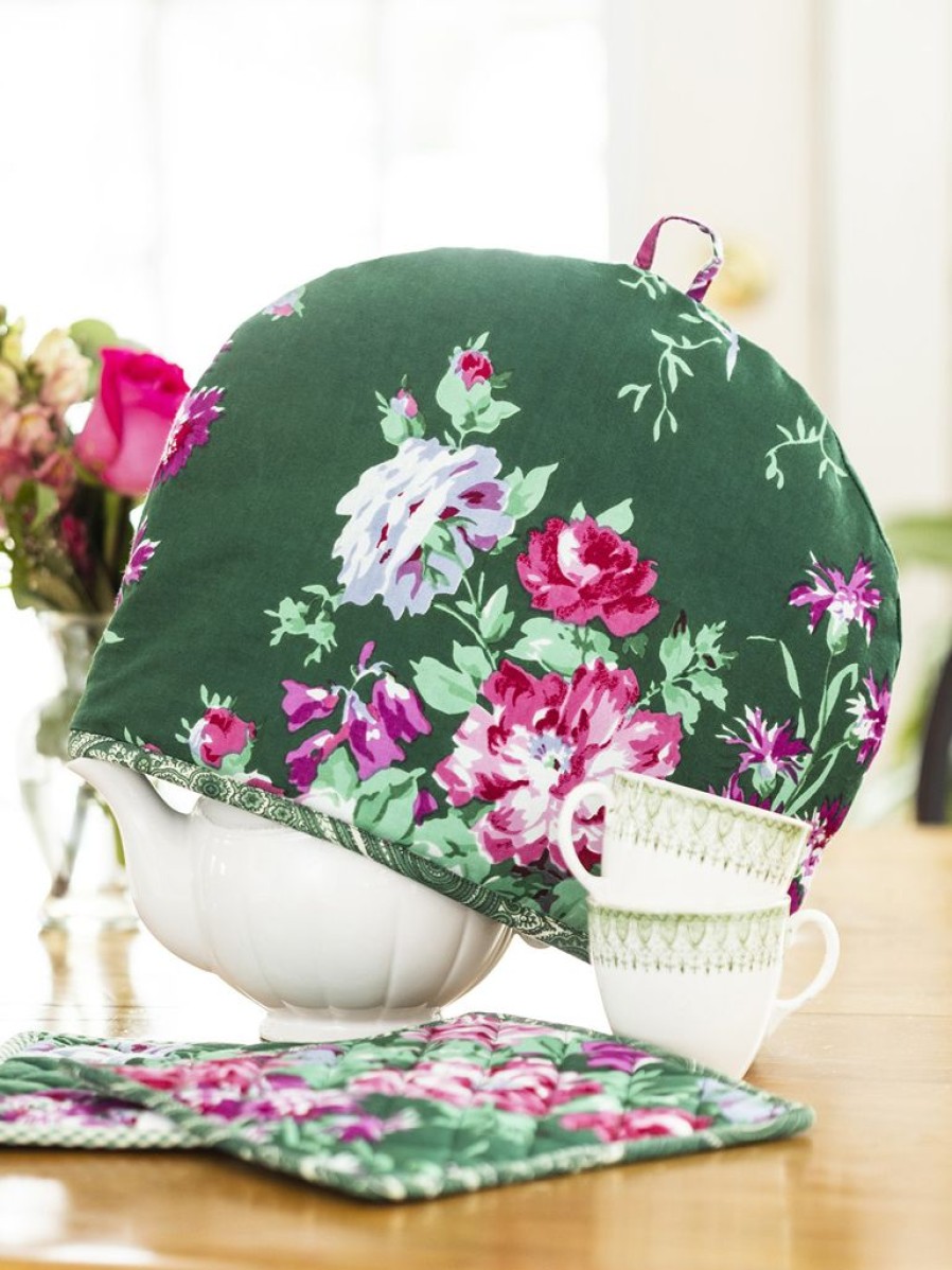 Tea Time April Cornell Tea Cosies | April Cornell English Ivy Patchwork Reversable Tea Cozy