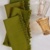 Tabletop April Cornell | April Cornell Olive Harvest Cotton Napkins Set Of 8