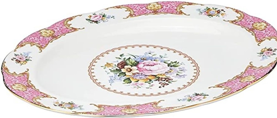 Tea Time Royal Albert Serving Plates | Royal Albert Lady Carlyle Platter